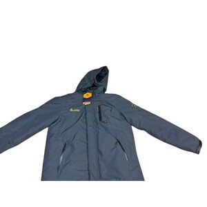 NWT! "MOERDENG" Dark Grey Hooded Winter Jacket Warm SZ S  Ski Snowboard Urban